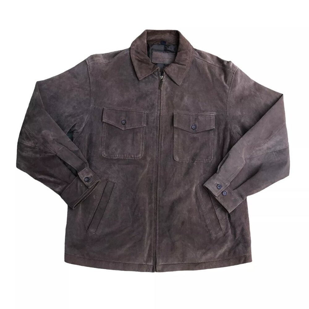 John Ashford Brown Lightweight Shirt Jacket